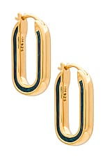 Product image of Missoma Enamel Small Hoop Earrings. Click to view full details