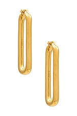 Product image of Missoma Gold Ovate Hoops. Click to view full details