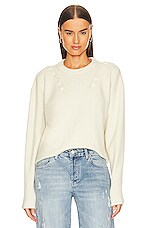 Product image of Marissa Webb Braxton Double Button Crewneck Sweater. Click to view full details