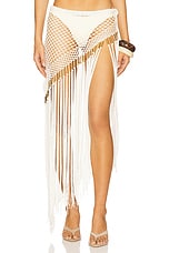 Aria Hand Crochet Fringe Skirt - thumbnail 4