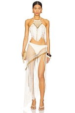 Aria Hand Crochet Fringe Skirt - thumbnail 8