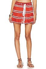 Product image of My Beachy Side Crochet Striped Mini Skirt. Click to view full details