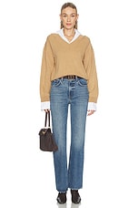 Cotton Cashmere Mixed Media V-neck - thumbnail 7