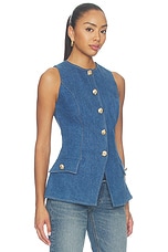 Vintage Wash Denim Waistcoat - thumbnail 5