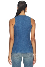 Vintage Wash Denim Waistcoat - thumbnail 6