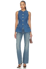 Vintage Wash Denim Waistcoat - thumbnail 7