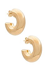 Product image of Natalie B Jewelry Cole Puffy Hoop. Click to view full details