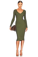 Product image of NBD Bekah Deep V Midi Dress. Click to view full details