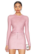 Product image of NBD Talya Metallic Coated Sweater. Click to view full details