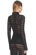 Kyriah Pointelle Knit Top - thumbnail 6