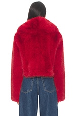The Delaney Cropped Fur Jacket - thumbnail 6