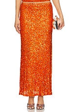 Rust Sequin Dorris Skirt
