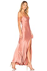 Shimmer Bias Slip Dress- Dusty rose