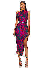 Calantha Off Shoulder Midi Dress - thumbnail 4