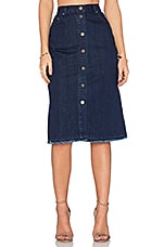 Product image of NICHOLAS Denim Button Up Skirt. Click to view full details