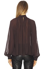 Solene Long Sleeve Mock Neck Blouse - thumbnail 6