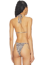 Malta Bikini Top With Center Beaded Ties - thumbnail 6