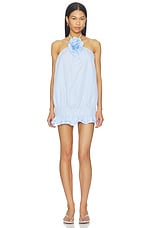 Rose Detail Halter Dress - thumbnail 4