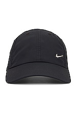 Nike NSW DF H86 Metal Swoosh Cap in Black & Metallic Silver | REVOLVE