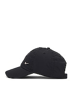 Nike NSW DF H86 Metal Swoosh Cap in Black & Metallic Silver | REVOLVE