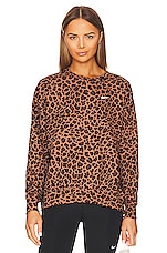 Product image of Nike All-over Leopard Print Crew Neck. Click to view full details