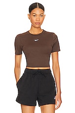 Product image of Nike Slim-fit Crop T-shirt. Click to view full details