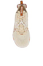 nsw react vision sneaker in pale ivory & monarch nike