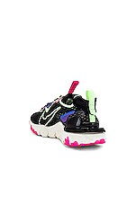 nsw react vision sneaker in summit white & sunset pulse