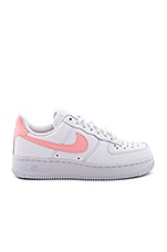 Nike Air Force 1 '07 Sneaker in White & Oracle Pink | REVOLVE Nike Air Force 1 '07 Sneaker in White & Oracle Pink | REVOLVE