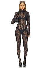 Long Sleeve Slim Fit Turtleneck Catsuit - thumbnail 4