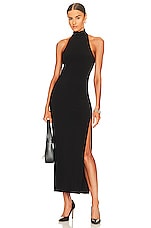 x REVOLVE Halter Turtleneck Side Slit Gown - thumbnail 5