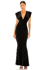 V Neck Rectangle Gown - thumbnail 4