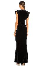 V Neck Rectangle Gown - thumbnail 6