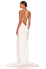 Product image of Norma Kamali Cross Back Bias Gown. Click to view full details