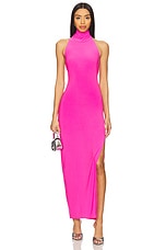x REVOLVE Halter Turtleneck Side Slit Gown - thumbnail 4