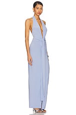 x REVOLVE Tie Front Halter Gown - thumbnail 5