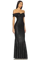 Double Drop Shoulder Grace Fishtail Gown - thumbnail 5