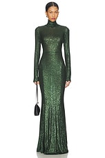 Long Sleeve Turtle Fishtail Gown - thumbnail 4