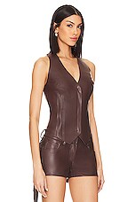 Norma Kamali Women’s Simple Vest – Slim Fit, Bonded Jersey, Notched Lapels For Layering Or Solo Wear