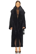 Oversized Shawl Collar Maxi Coat