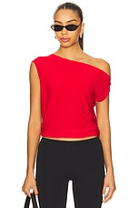 x REVOLVE Drop Shoulder Top in Red - thumbnail 4