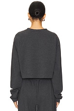 Oversized Raglan Sleeve Cropped Top - thumbnail 6