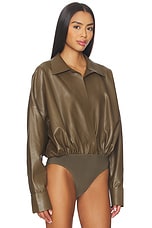 Super Oversized Boyfriend Shirt Bodysuit - thumbnail 6