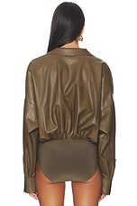 Super Oversized Boyfriend Shirt Bodysuit - thumbnail 7