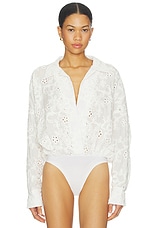 Super Oversized Boyfriend Shirt Bodysuit - thumbnail 5