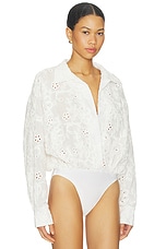 Super Oversized Boyfriend Shirt Bodysuit - thumbnail 6