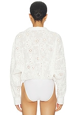Super Oversized Boyfriend Shirt Bodysuit - thumbnail 7