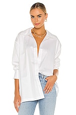 Product image of Norma Kamali Oversized Boyfriend NK Shirt. Click to view full details