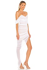 Nookie x REVOLVE Dita Mesh Gown in White & Nude | REVOLVE
