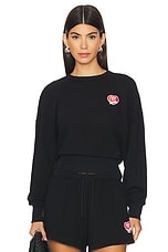 Crew Neck With Heart Print